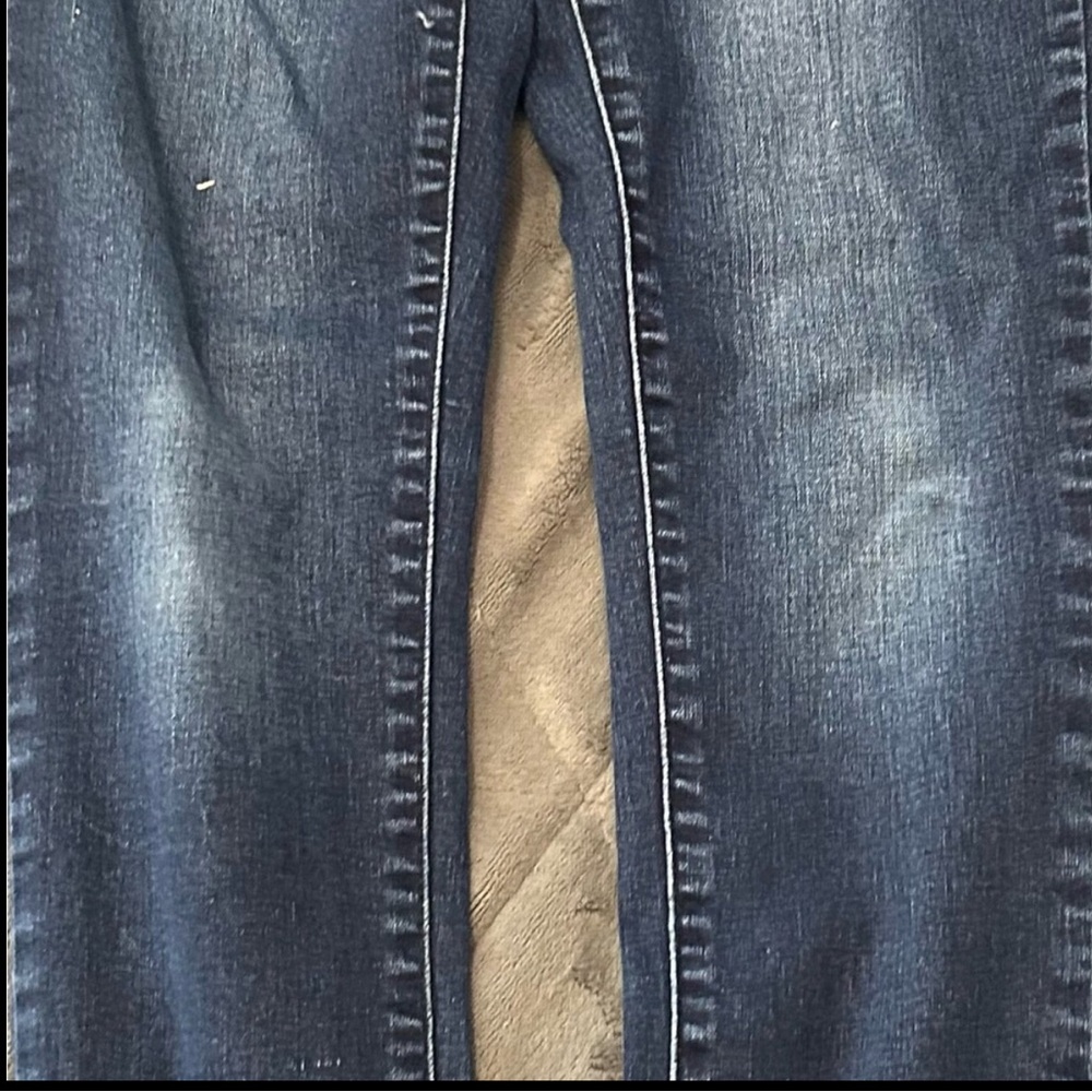 SO Women's Dark Blue Straight Jeans
